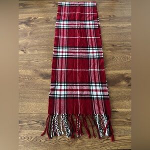 Adult Croft & Barrow Red Plaid Scarf